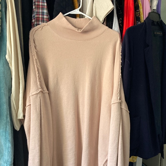 We The Free Soft Pink Turtleneck Sweater - Picture 2 of 9